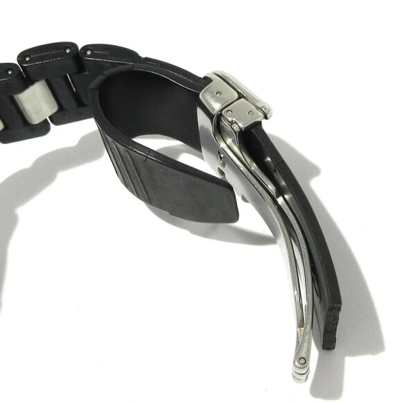 Auth Cartier Chronoscaph LM W10125U2 1******* Black Silver Men's Wrist Watch - Picture 7 of 12